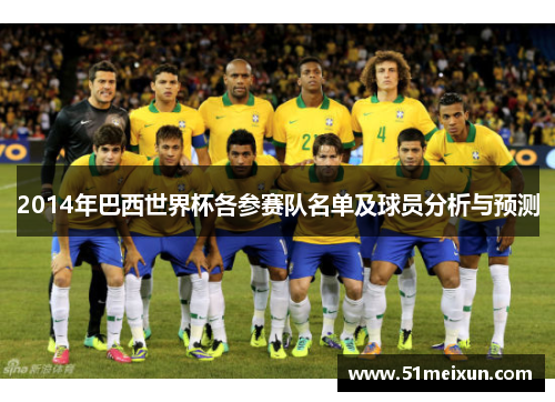 2014年巴西世界杯各参赛队名单及球员分析与预测