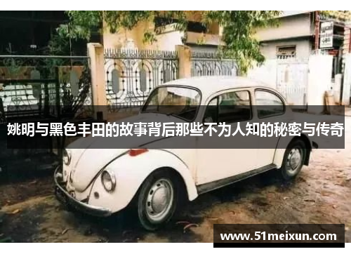 姚明与黑色丰田的故事背后那些不为人知的秘密与传奇